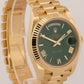 NEW 2025 PAPERS Rolex Day-Date President 40mm GREEN ROMAN 18K Gold 228238 BOX