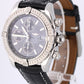 Breitling Chronomat Evolution A13356 Gray 44mm Steel Black Leather Watch