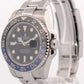 2015 PAPERS Rolex GMT-Master II BATMAN Blue Black Steel 40mm 116710 BLNR BOX