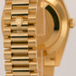 NEW 2025 PAPERS Rolex Day-Date President 40mm GREEN ROMAN 18K Gold 228238 BOX