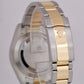 Rolex Datejust II 2 18K Two-Tone BLACK ROMAN Yellow Gold Steel 41mm Watch 116333
