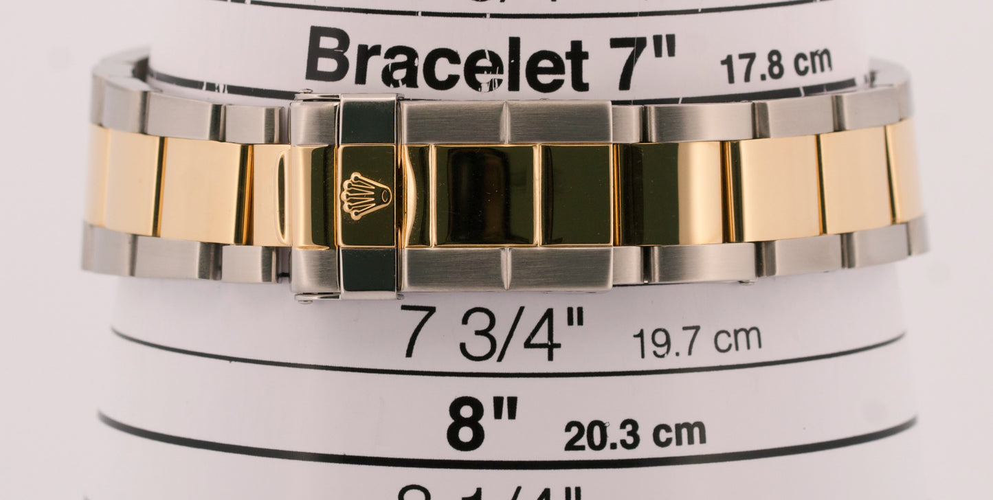 2007 PAPERS Rolex Yacht-Master BLUE 18K Yellow Gold Stainless 40mm 16623 BOX