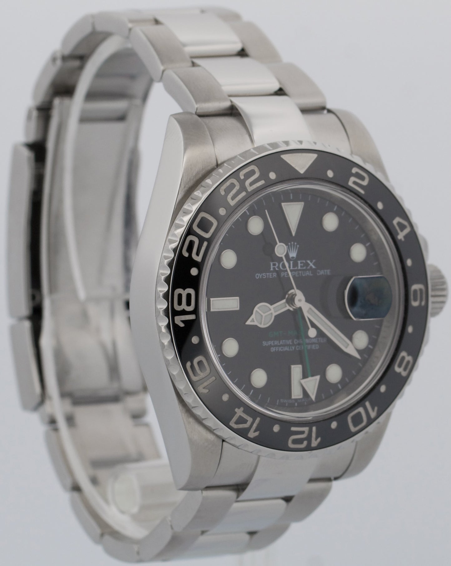 Rolex GMT-Master II BLACK Green Stainless Steel Ceramic 40mm 116710 LN Watch