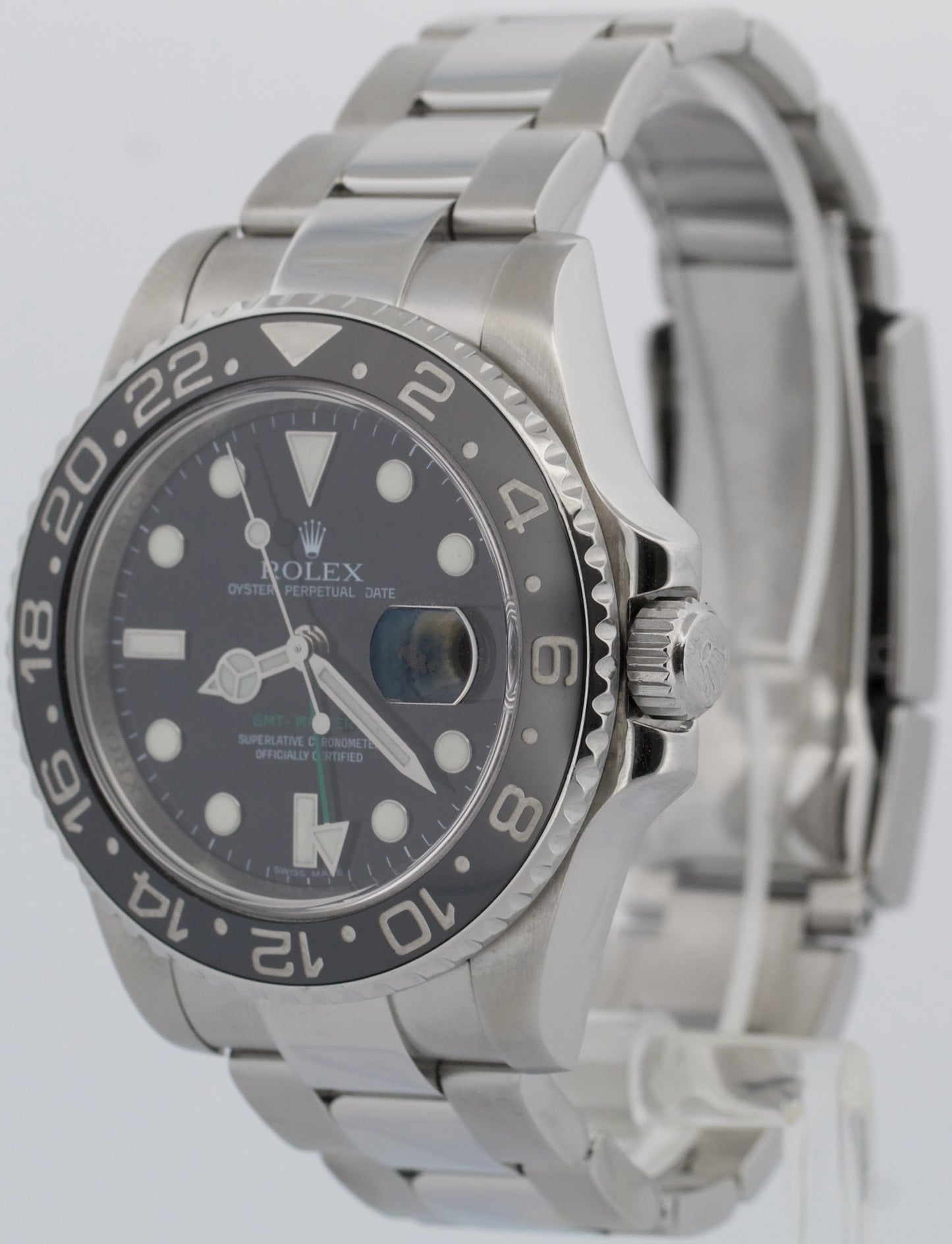 Rolex GMT-Master II BLACK Green Stainless Steel Ceramic 40mm 116710 LN Watch
