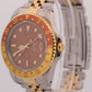PAPERS Rolex GMT-Master II ROOT BEER Brown 40mm 18K Steel JUBILEE 16713 BOX