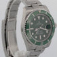 NEW STICKERED NOS PAPERS Rolex Submariner HULK Green 40mm 116610 LV Watch BOX