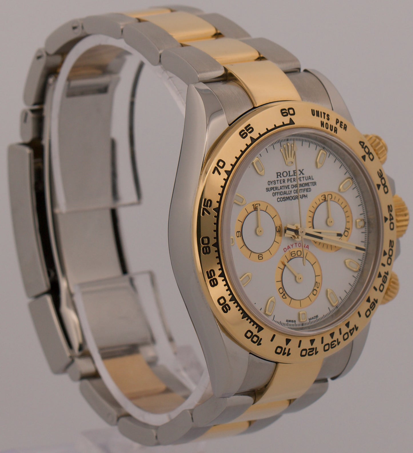 Rolex Daytona Cosmograph 116503 White Two-Tone 18K Yellow Gold Stainless Steel