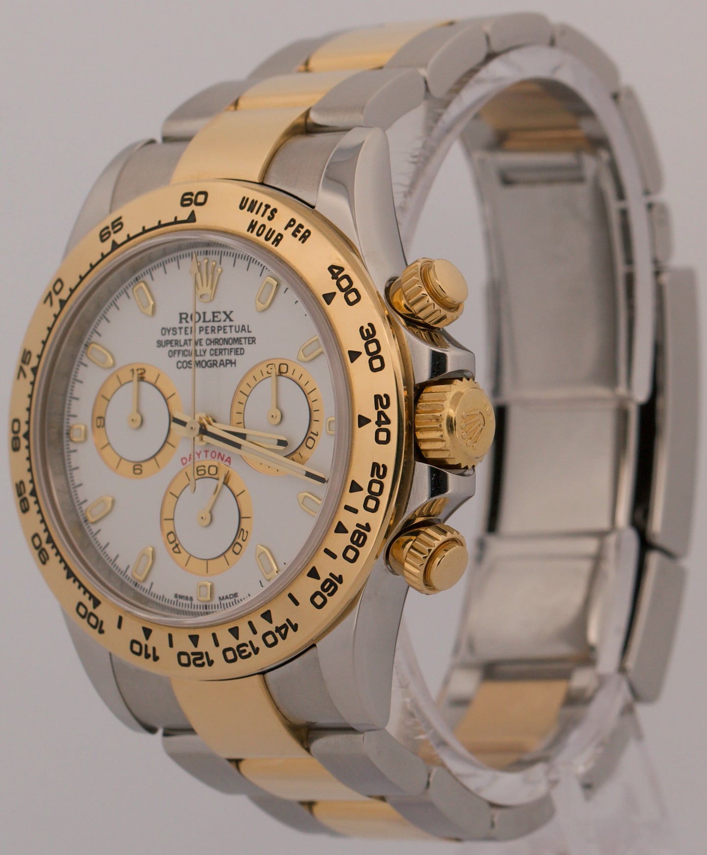 Rolex Daytona Cosmograph 116503 White Two-Tone 18K Yellow Gold Stainless Steel