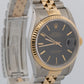 Rolex DateJust 36mm BLACK TAPESTRY 18K Yellow Gold Steel JUBILEE 16233 Watch