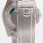 NEW STICKERED NOS PAPERS Rolex Submariner HULK Green 40mm 116610 LV Watch BOX