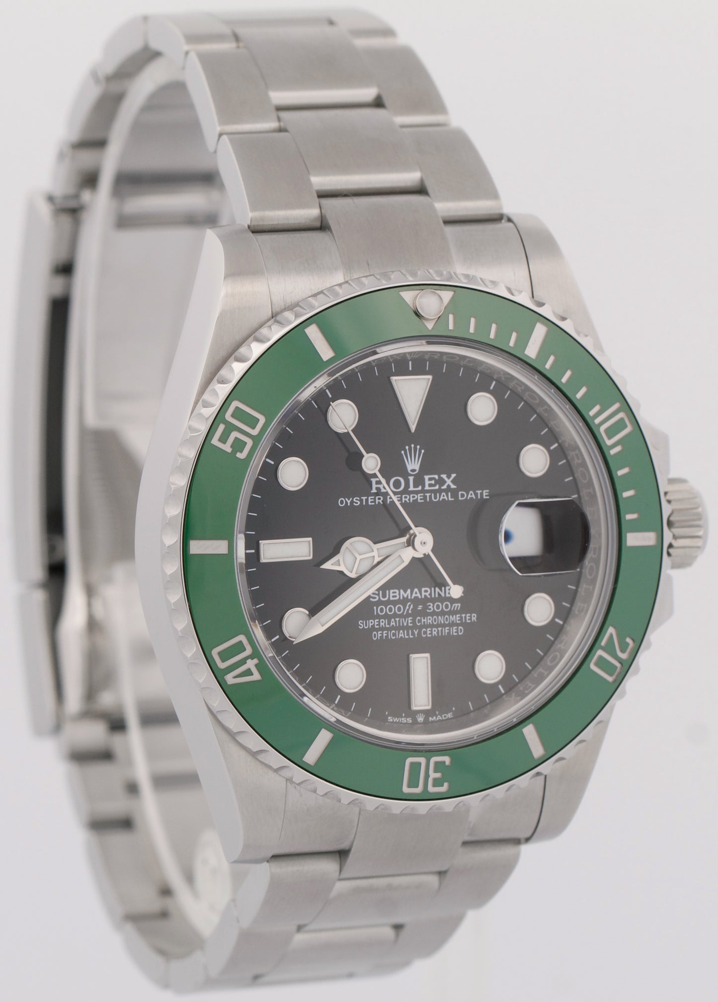 MINT 2023 PAPERS Rolex Submariner Date 41 KERMIT Green Steel 41mm 126610 LV BOX