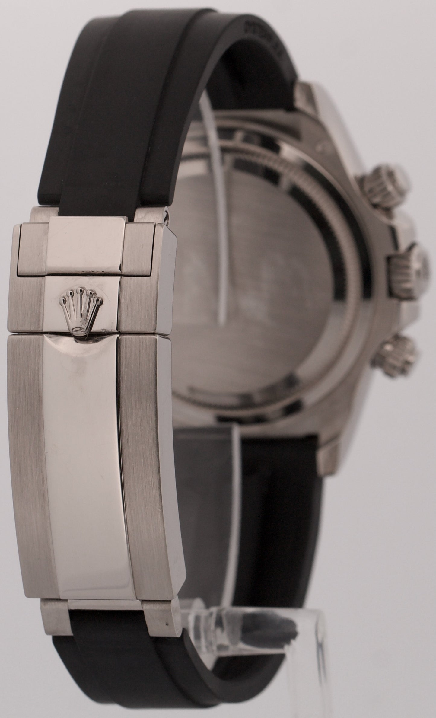 2024 PAPERS Rolex Daytona BLACK 18K White Gold OYSTERFLEX 126519 LN Watch BOX