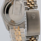 Rolex DateJust 36mm BLACK TAPESTRY 18K Yellow Gold Steel JUBILEE 16233 Watch