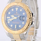 2008 Rolex Yacht-Master 16623 Two-Tone 18k Gold Steel Blue 40mm Watch Box Papers