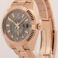 2021 Rolex Sky-Dweller 18K Gold Slate Rhodium Oyster 42mm 326935 Box Papers