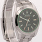NEW 2021 PAPERS Rolex Milgauss BLACK Green 40mm Stainless Steel 116400 GV BOX