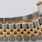 Rolex DateJust 36mm BLACK TAPESTRY 18K Yellow Gold Steel JUBILEE 16233 Watch