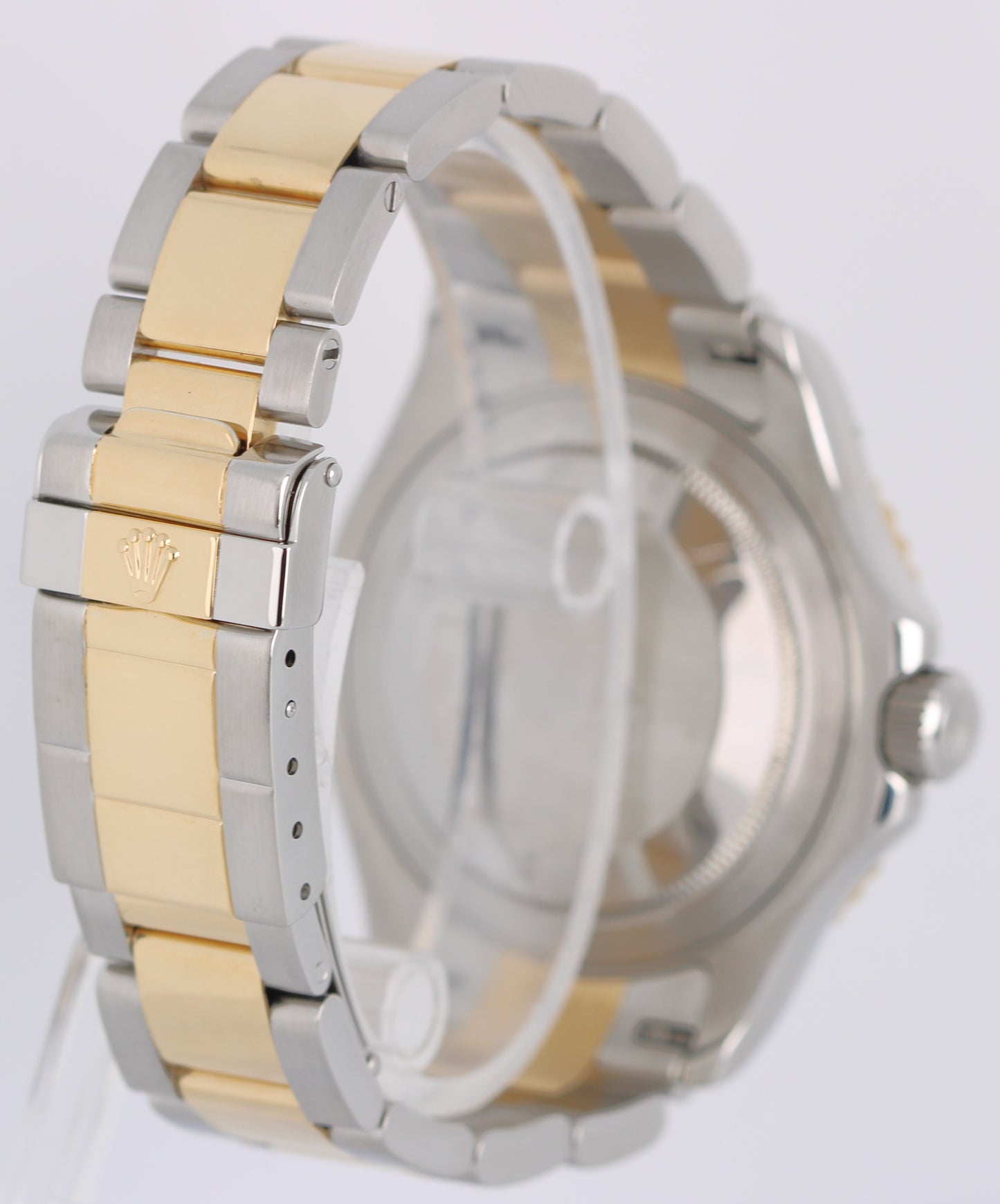 2008 Rolex Yacht-Master 16623 Two-Tone 18k Gold Steel Blue 40mm Watch Box Papers