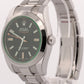 NEW 2021 PAPERS Rolex Milgauss BLACK Green 40mm Stainless Steel 116400 GV BOX