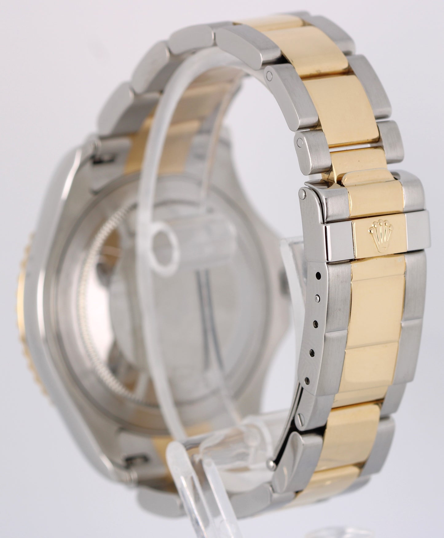 2008 Rolex Yacht-Master 16623 Two-Tone 18k Gold Steel Blue 40mm Watch Box Papers
