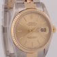 PAPERS Rolex DateJust 36mm CHAMPAGNE TAPESTRY 18K Gold Steel JUBILEE 16233 BOX