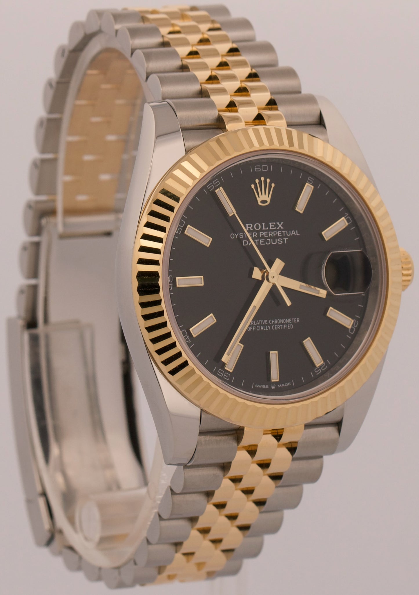2026 Rolex DateJust 126333 Black 41mm 18K Gold Steel Jubilee 41mm Box Papers