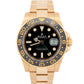 2017 PAPERS Rolex GMT-Master II Black 18K Yellow Gold Oyster 40mm 116718 BOX