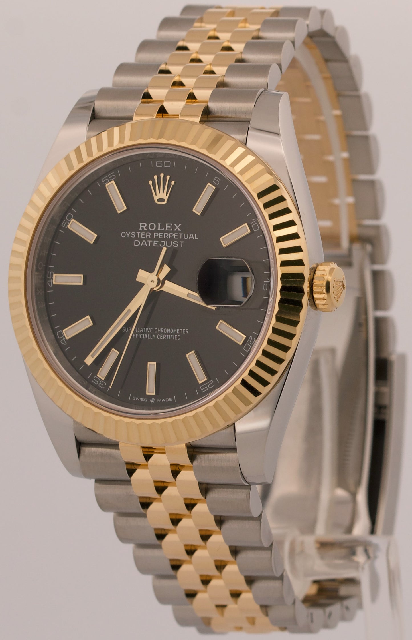 2026 Rolex DateJust 126333 Black 41mm 18K Gold Steel Jubilee 41mm Box Papers