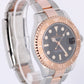 Rolex Yacht-Master 268621 Two-Tone 18k Rose Gold Steel Black 37mm Oyster Watch