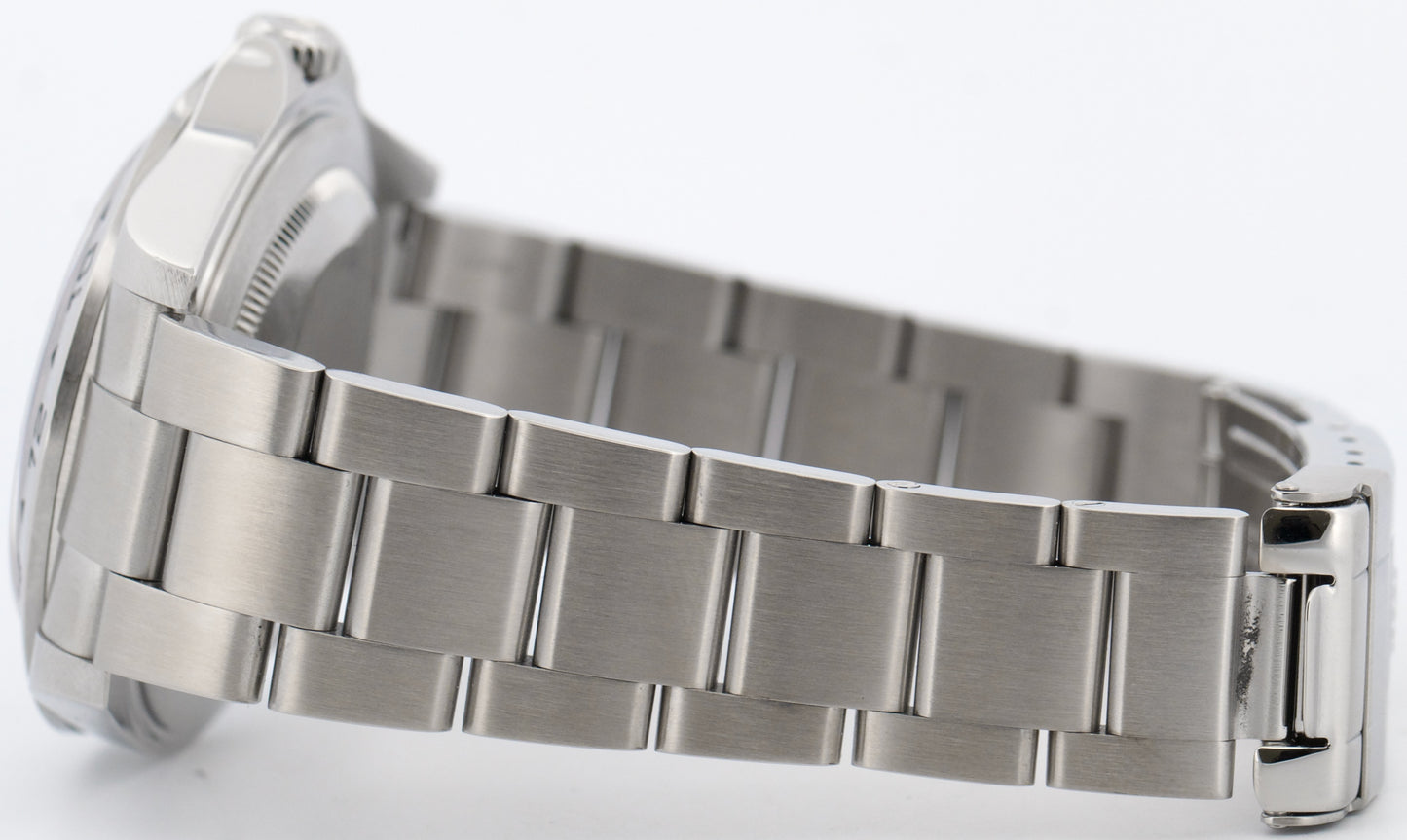 2003 PAPERS Rolex Explorer II 40mm BLACK Red Stainless Steel NO-HOLES 16570 BOX