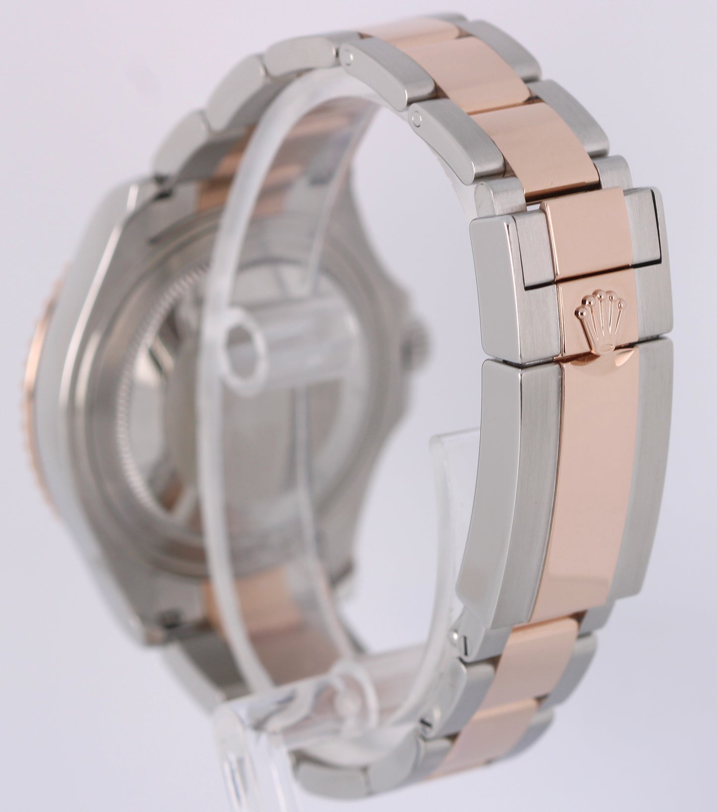 Rolex Yacht-Master 268621 Two-Tone 18k Rose Gold Steel Black 37mm Oyster Watch