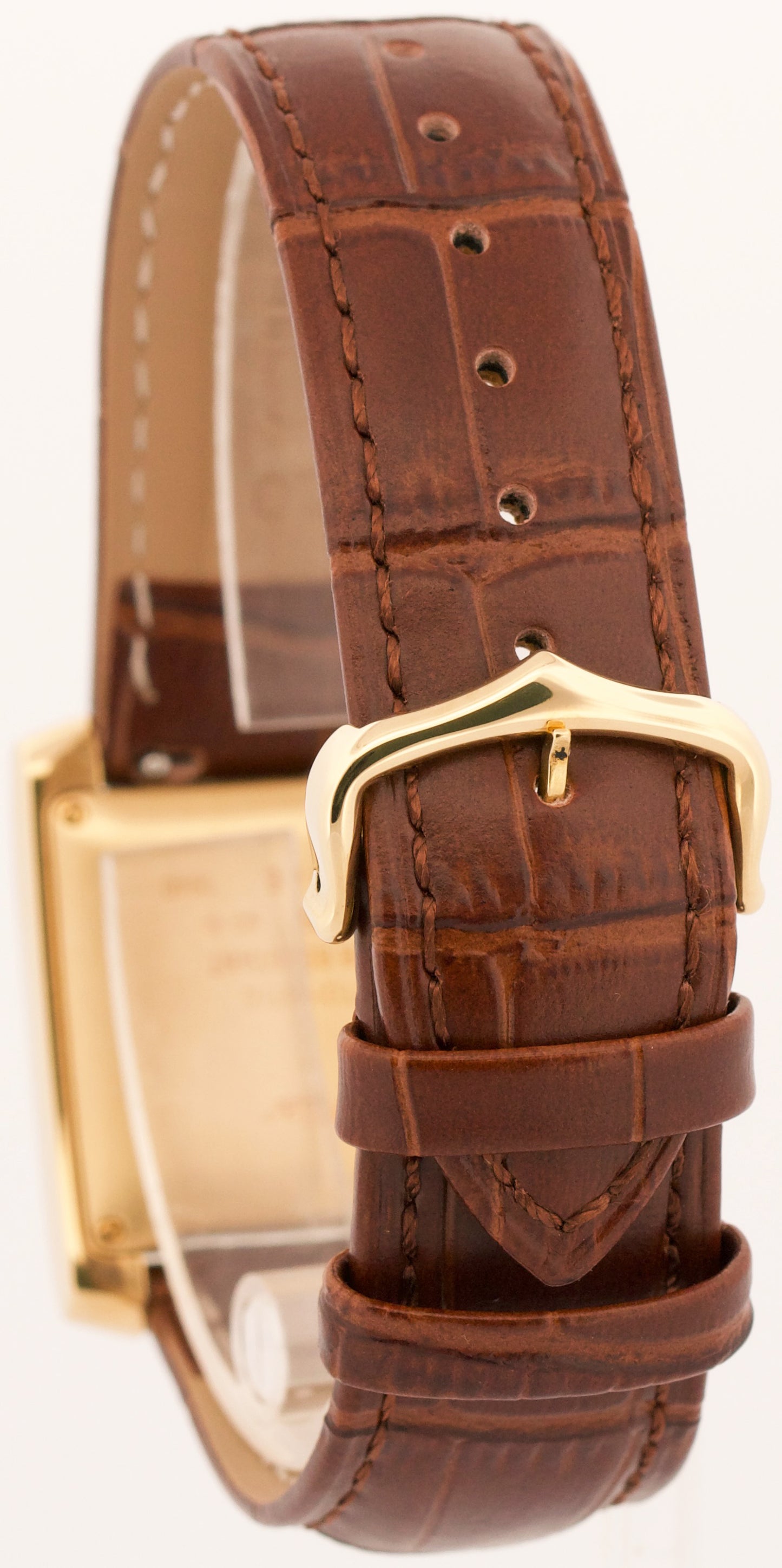 Cartier Tank Francaise 1840 W5000156 Silver 18K Gold Automatic 28x32mm Watch