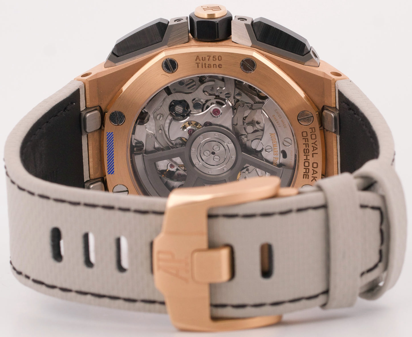 PAPERS Audemars Piguet Royal Oak Offshore GREY 18K Rose Gold 43mm 26420OI BOX