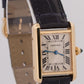 Cartier Tank Louis 18k Yellow Gold IVORY Roman Leather 22mm Quartz 2442 Watch