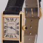 Cartier Tank Louis 18k Yellow Gold IVORY Roman Leather 22mm Quartz 2442 Watch