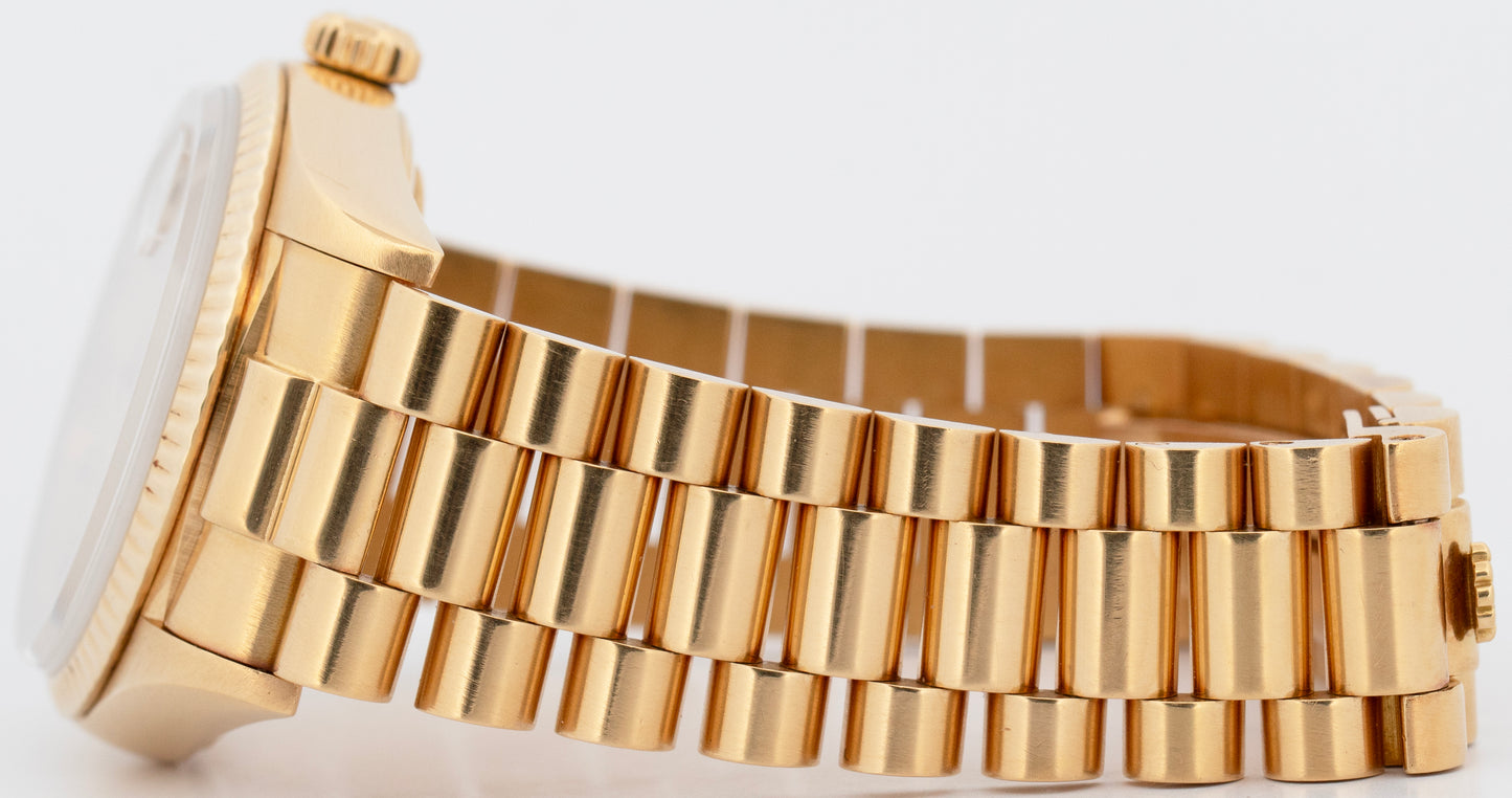 Rolex Day-Date President CHAMPAGNE DIAMOND RUBY STRING 36mm 18K Gold 18038