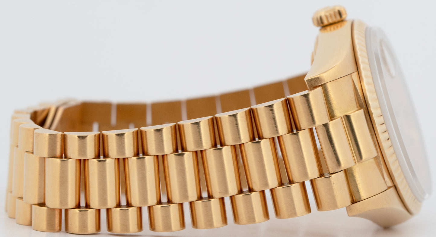 Rolex Day-Date President CHAMPAGNE DIAMOND RUBY STRING 36mm 18K Gold 18038