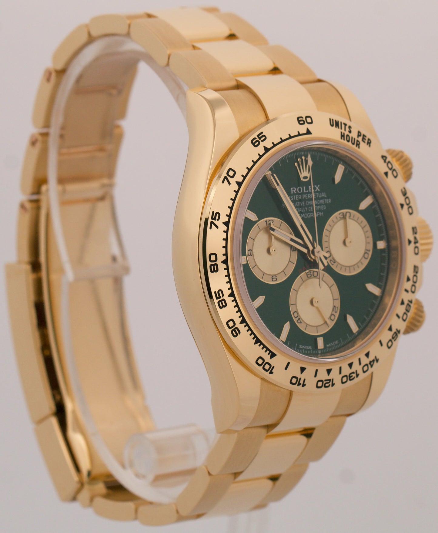 2025 PAPERS Rolex Daytona 40mm Green JOHN MAYER 18K Yellow Gold 126508 Watch BOX