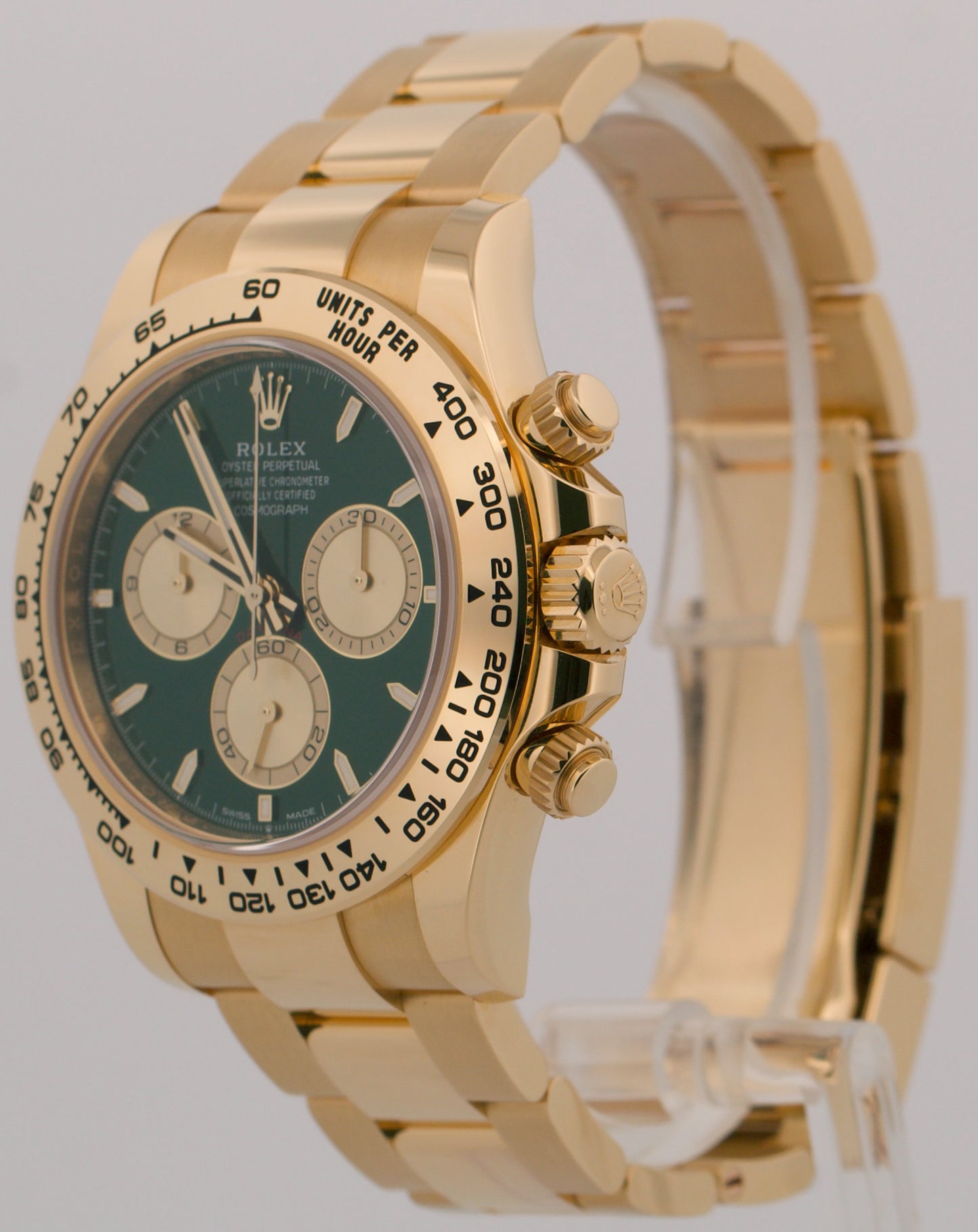 2025 PAPERS Rolex Daytona 40mm Green JOHN MAYER 18K Yellow Gold 126508 Watch BOX