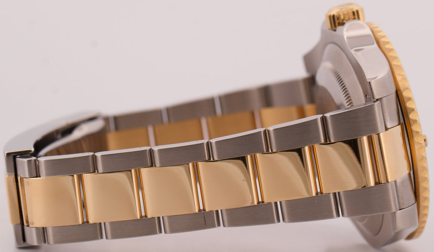 Rolex Submariner Date 18K Yellow Gold Steel BLUE Ceramic 40mm 116613 LB Watch