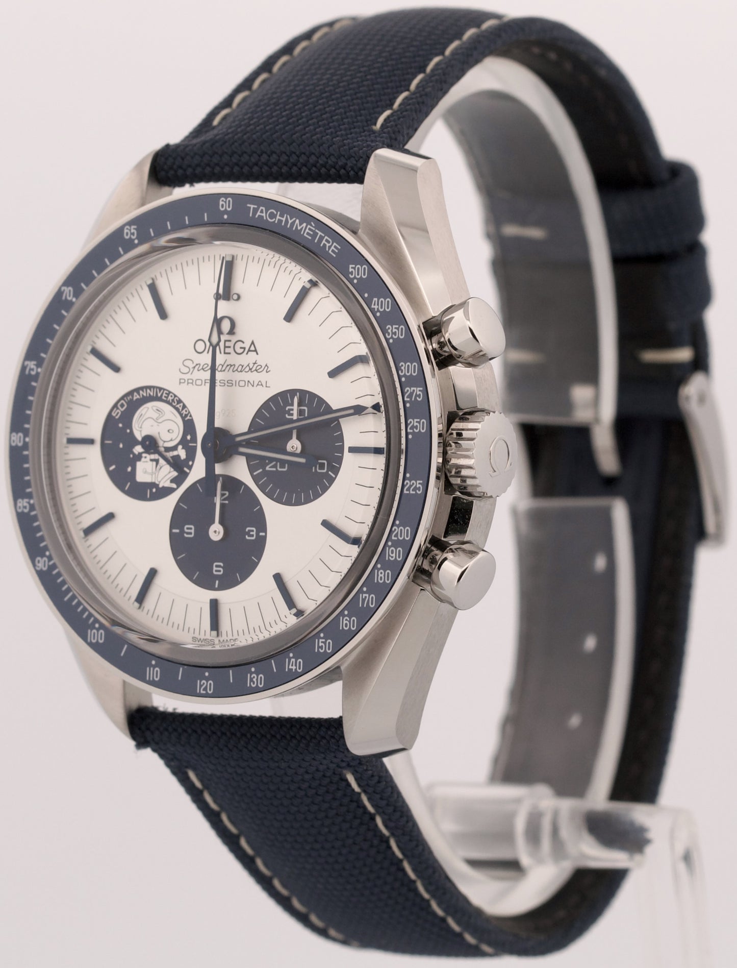 2024 PAPERS Omega Speedmaster SNOOPY Blue Steel 42mm 310.32.42.50.02.001 BOX