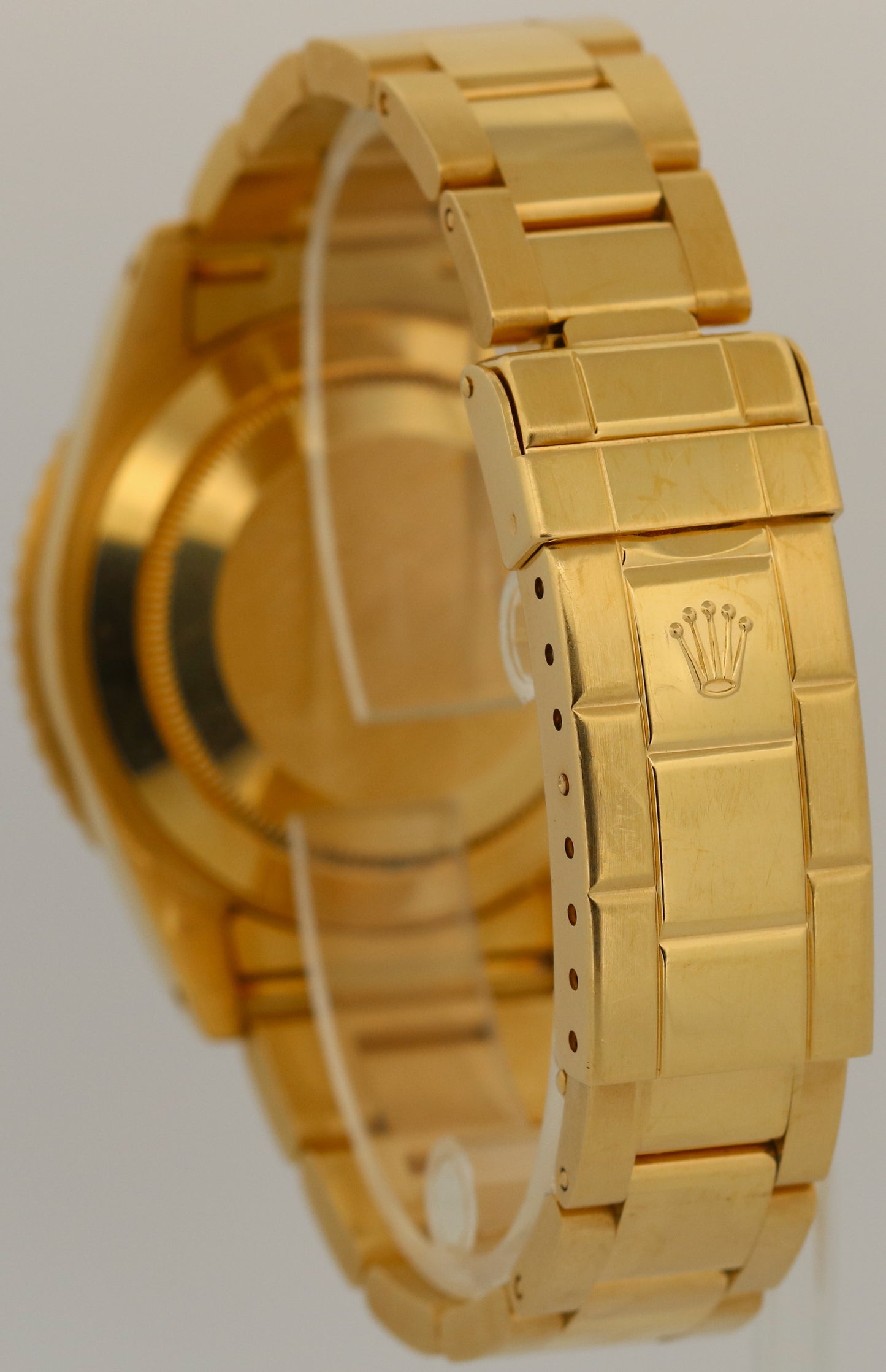 UNPOLISHED 1993 Rolex Submariner Date 18K Yellow Gold BLUE 40mm 16618 Watch