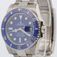 PAPERS Rolex Submariner 40mm 18K White Gold SMURF Blue Ceramic 116619 LB BOX