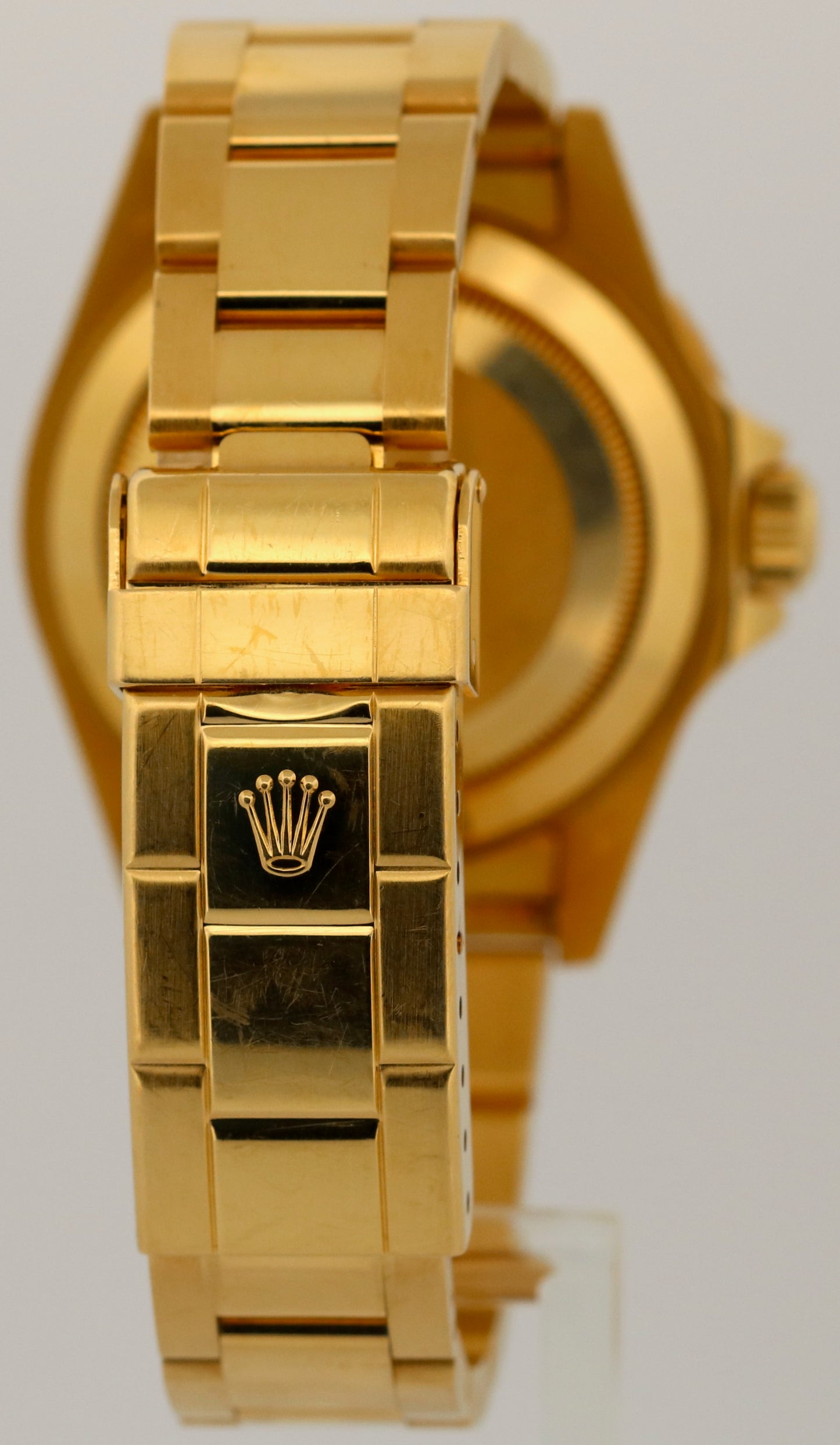UNPOLISHED 1993 Rolex Submariner Date 18K Yellow Gold BLUE 40mm 16618 Watch