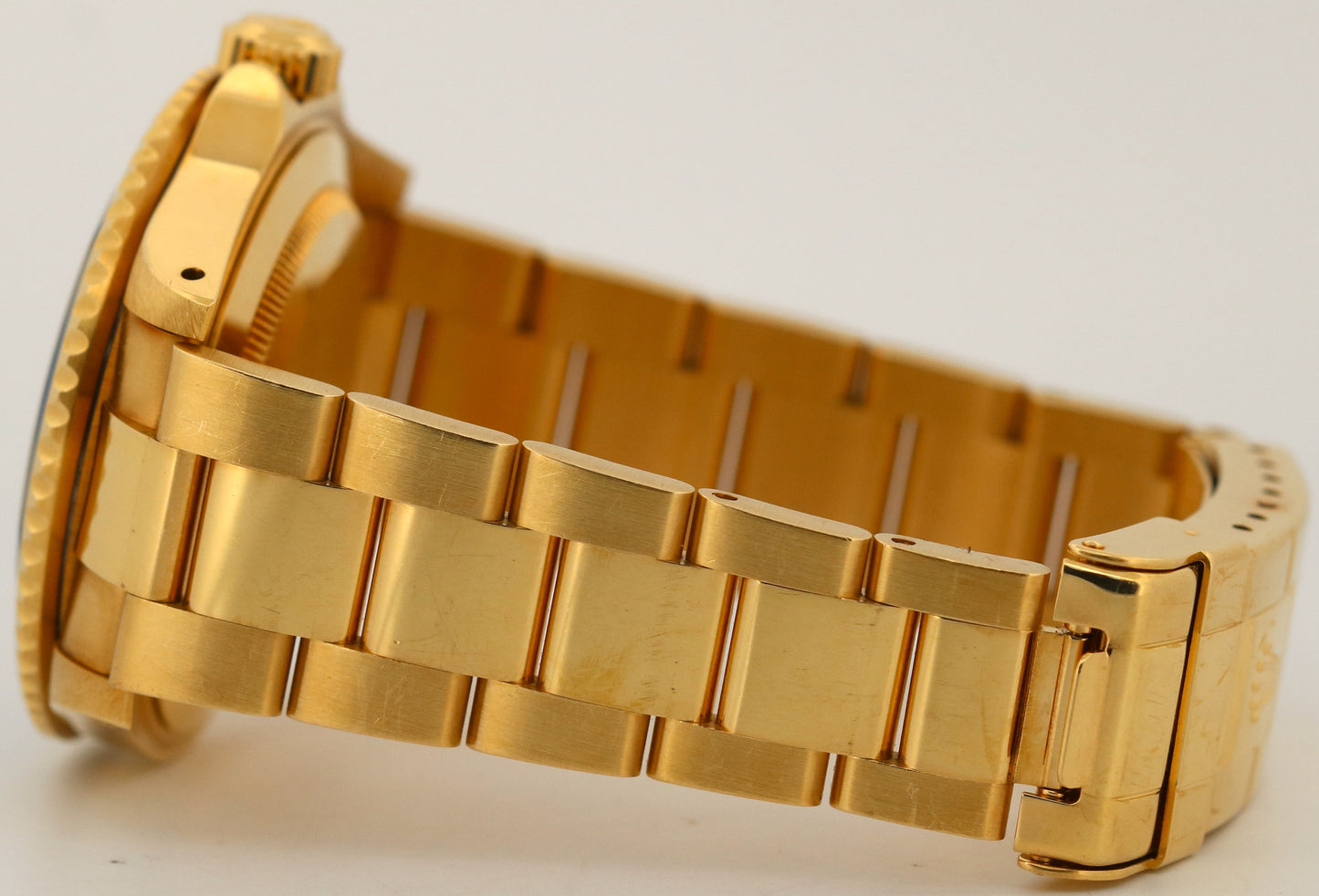 UNPOLISHED 1993 Rolex Submariner Date 18K Yellow Gold BLUE 40mm 16618 Watch