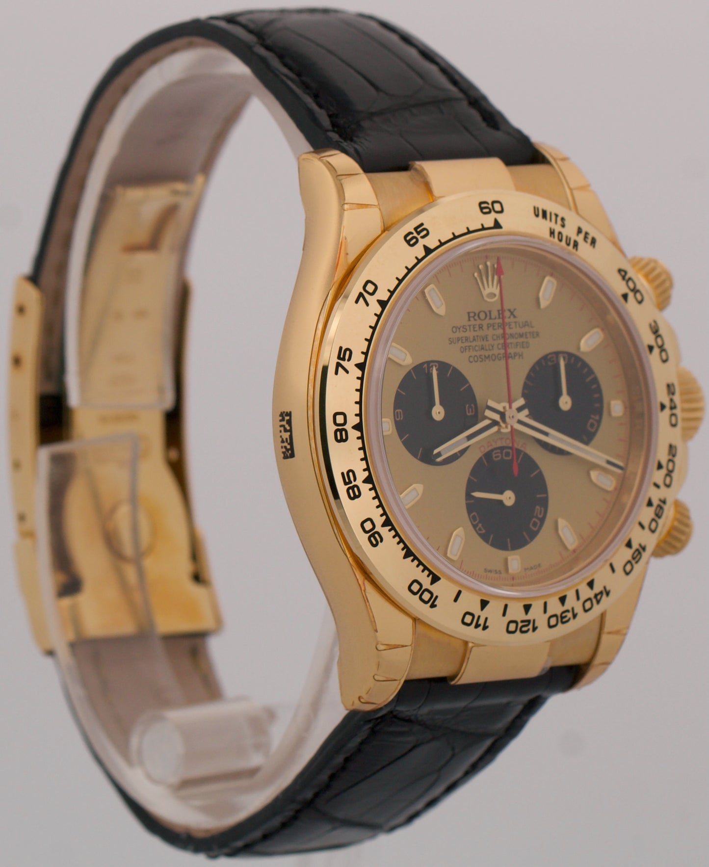 NOS STICKERED 2012 PAPERS Rolex Daytona NEWMAN Champagne 18K Gold 116518 BOX