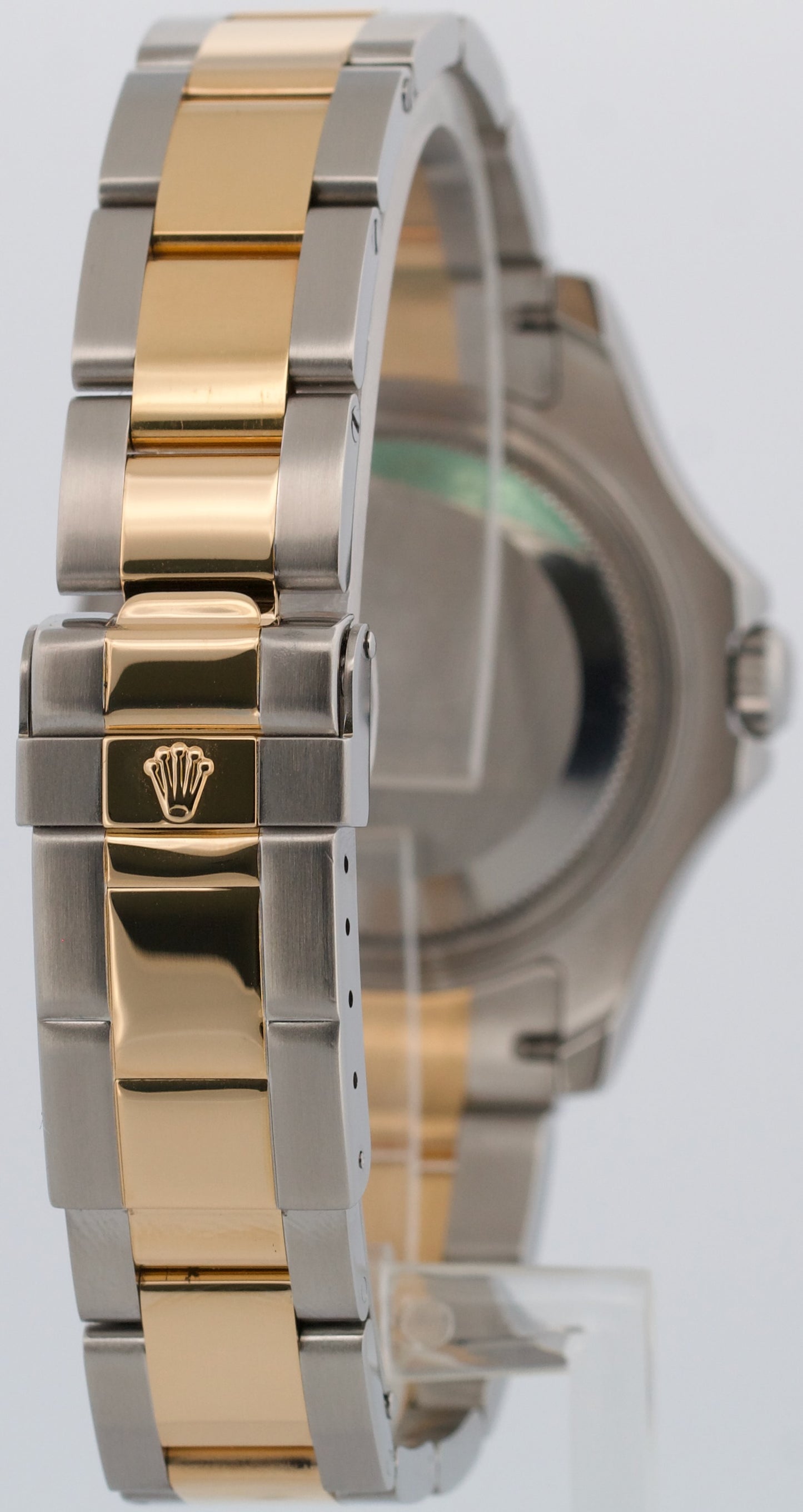 2012 Rolex Yacht-Master WHITE 18K Yellow Gold Stainless 35mm Two-Tone 168623 BOX