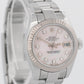 PAPERS Rolex DateJust 26mm FACTORY ROSE MOP DIAMOND 18K Steel Oyster 179174 BOX