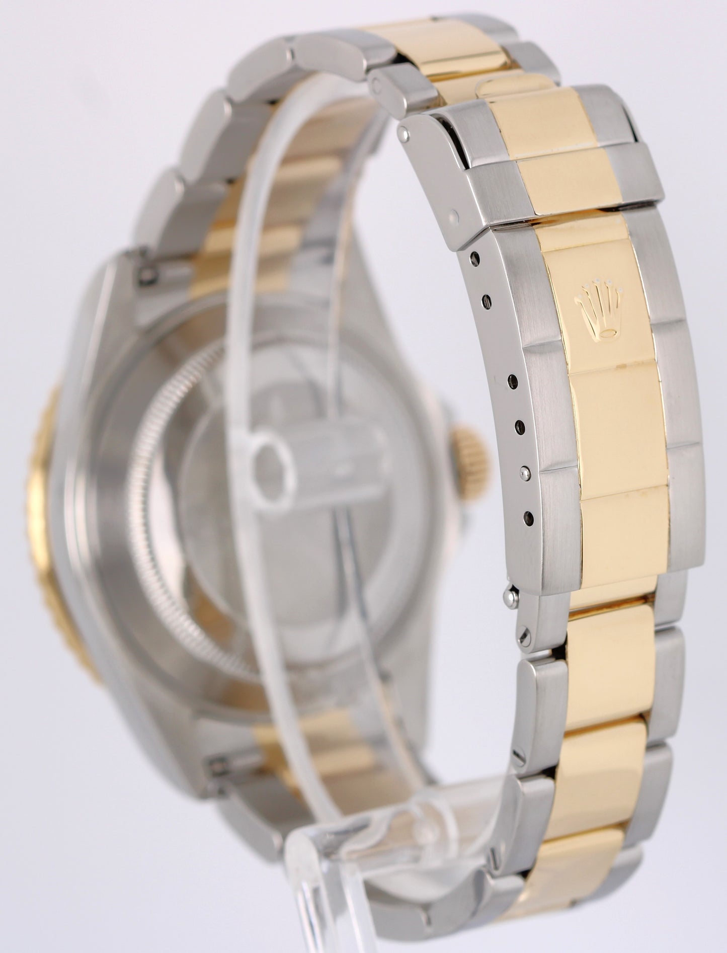 Rolex Submariner Date 16613 Two-Tone 18k Gold Steel No Holes Blue 40mm Watch