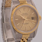 Rolex DateJust 36mm CHAMPAGNE TAPESTRY 18K Yellow Gold Steel JUBILEE Watch 16233